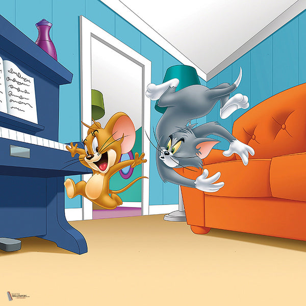 Tom & Jerry 123 Tapete von LondonArt — Farbmuster