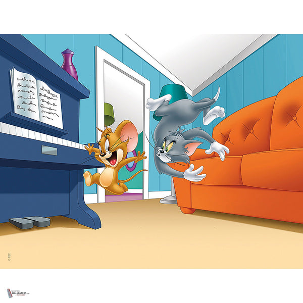 Tom & Jerry 123 Tapete von LondonArt — Gesamtdesign