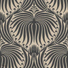 Lotus behang in Off Black van Farrow & Ball
