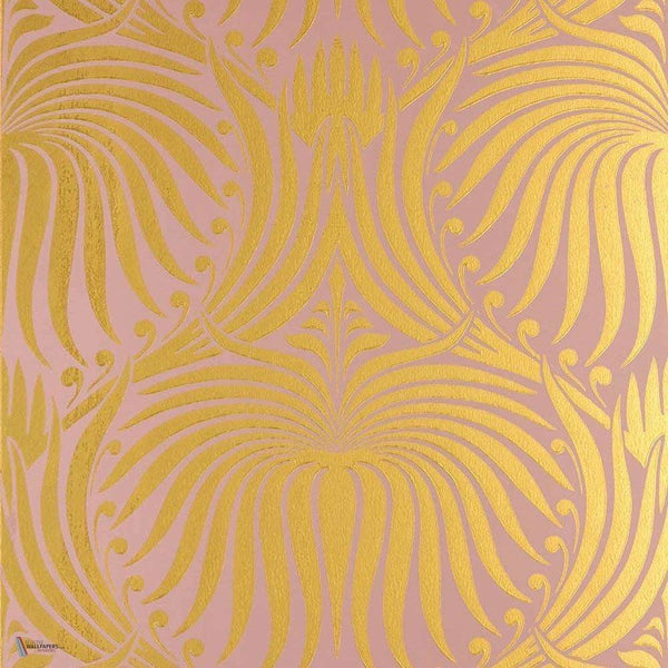 Lotus behang in Pink Gold van Farrow & Ball