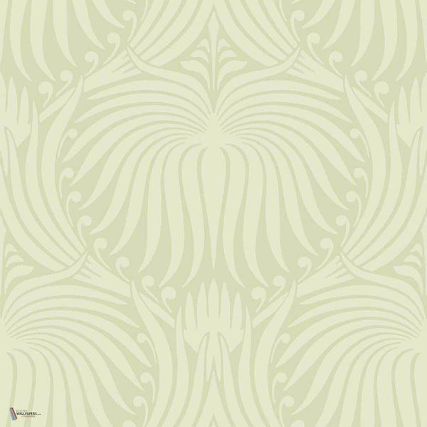 Lotus behang in Tunsgate Green van Farrow & Ball