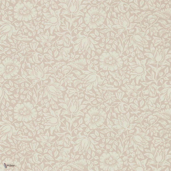 Mallow wallpaper in Dusky Rose van Morris & Co