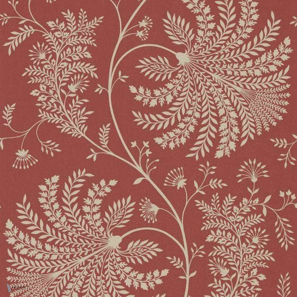 Mapperton wallpaper in Russet van Sanderson