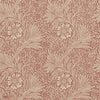 Marigold wallpaper in Brick/Manilla van Morris & Co