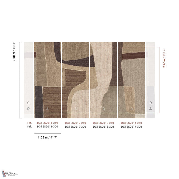 Boro papier peint en Earth de Masureel — paneelindeling