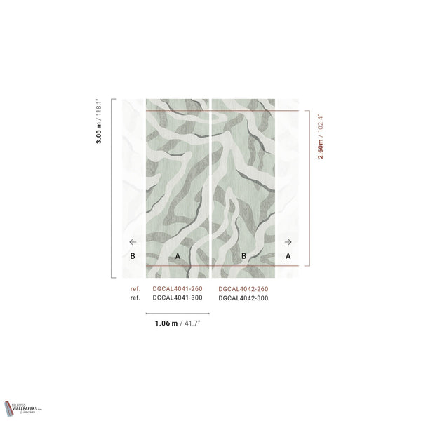 Intarsio papier peint en Mint de Masureel