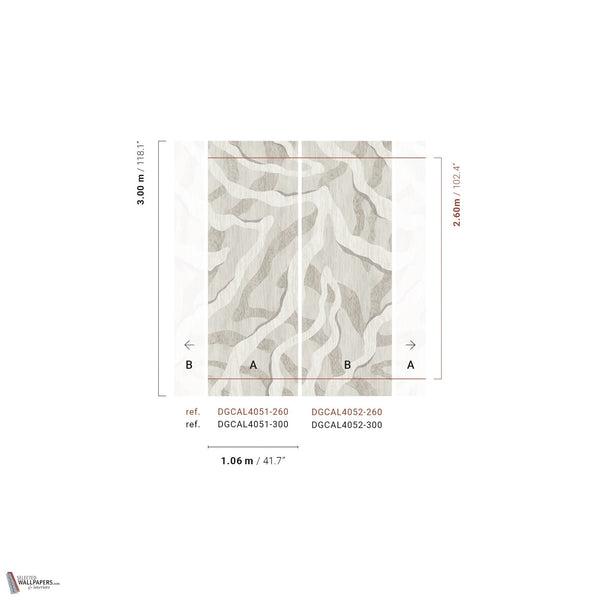 Intarsio papier peint en Pumice de Masureel — paneelindeling