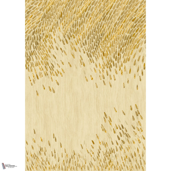 Lapilli wallpaper in Gold by Masureel — paneelindeling