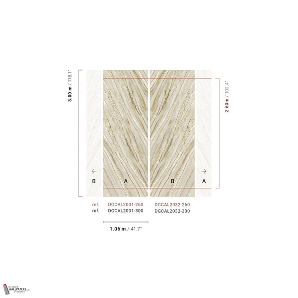 Orobico papier peint en Moonstone de Masureel
