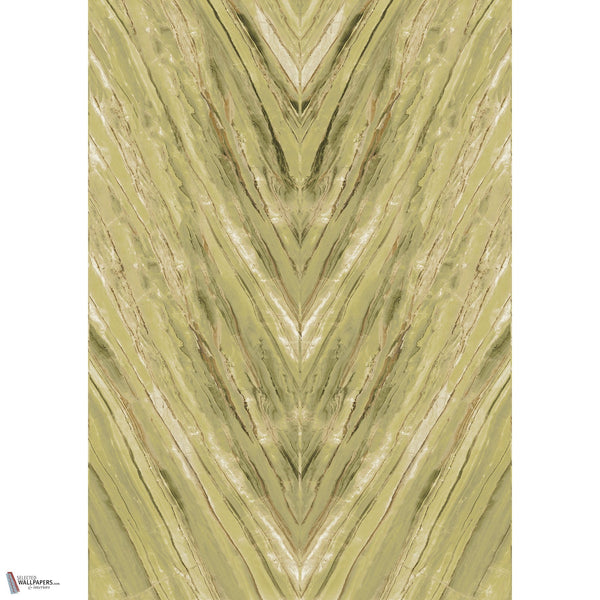 Orobico papier peint en Olive de Masureel — paneelindeling
