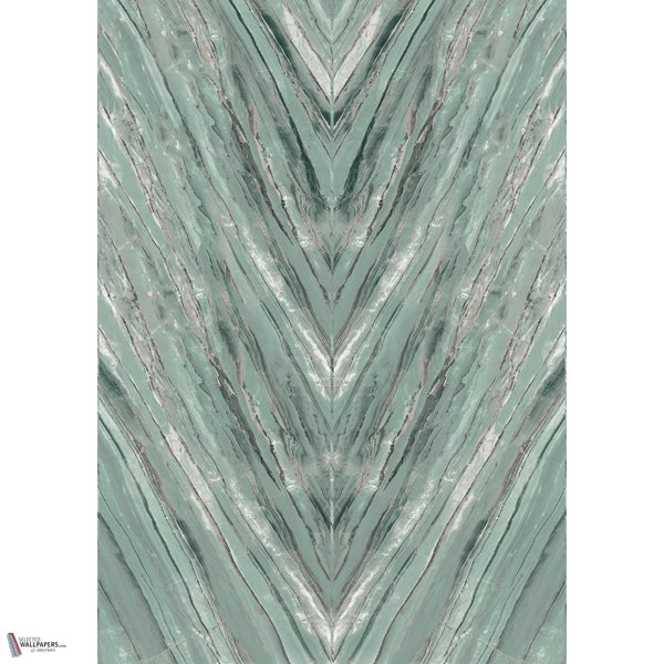 Orobico papier peint en Teal de Masureel — paneelindeling