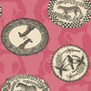 Matrinah behang in Soot & Fuchsia van Cole & Son