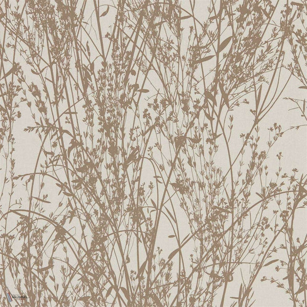 Meadow Canvas wallpaper in Gilver/Linen van Sanderson