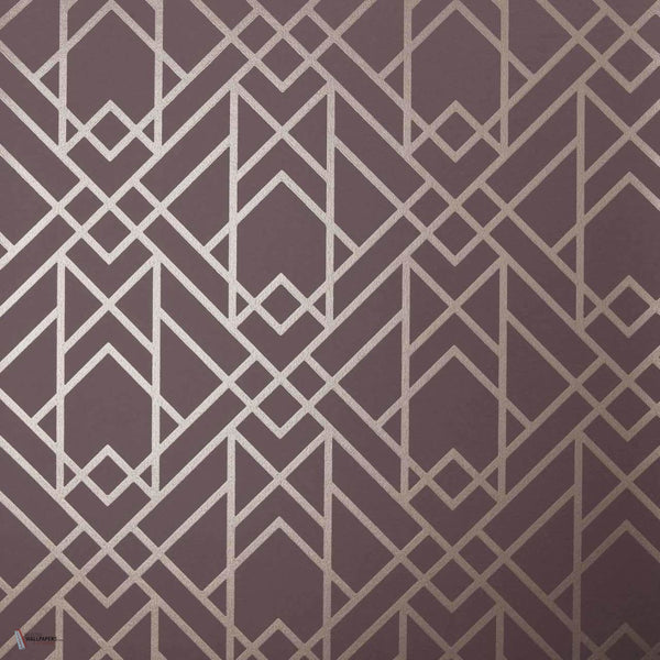 Metro behang in Cassis van 1838 wallcoverings