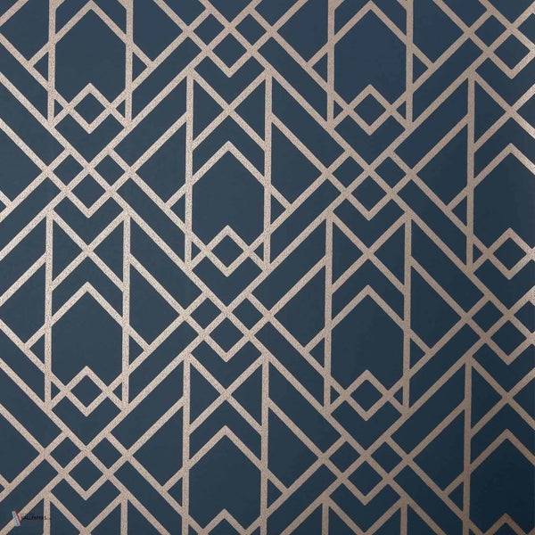 Metro behang in Midnight van 1838 wallcoverings