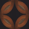 Mimbeau wallpaper in Noir Cuivre by Casamance