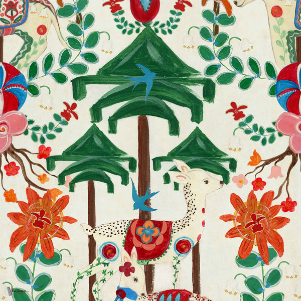 A Woodland Tale wallpaper in Cream by Mind the Gap