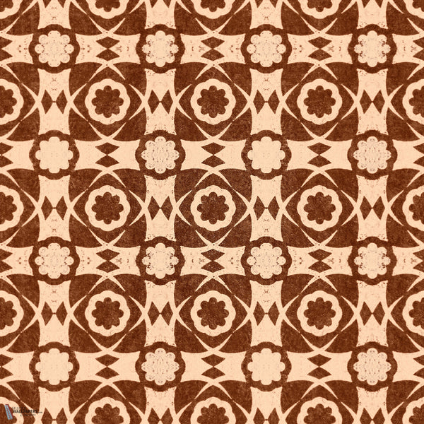 Aegan Tiles papier peint en Leather de Mind the Gap