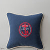 Ahoy! cushion in Navy/Red by Mind the Gap