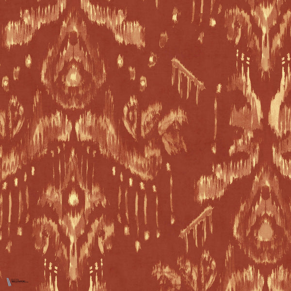 Ancestral Ikat behang in Copper van Mind the Gap