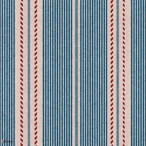 Berber Stripes papel pintado en Blue de Mind the Gap