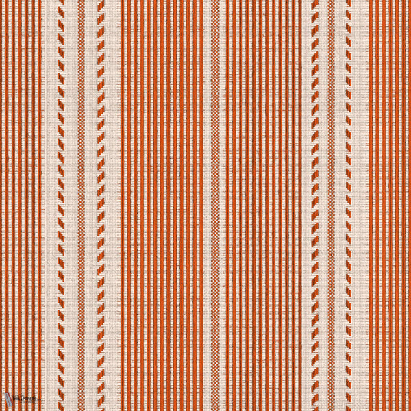 Berber Stripes papel pintado en Rouge de Mind the Gap