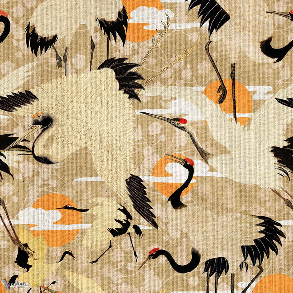 Birds of Happiness papier peint en Multicolor de Mind the Gap