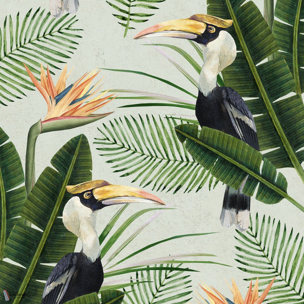 Birds of Paradise papier peint en Multicolor de Mind the Gap
