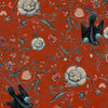 Black Bird Tapete in Rood von Mind the Gap