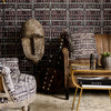 Bogolanfini wallpaper by Mind the Gap — interior