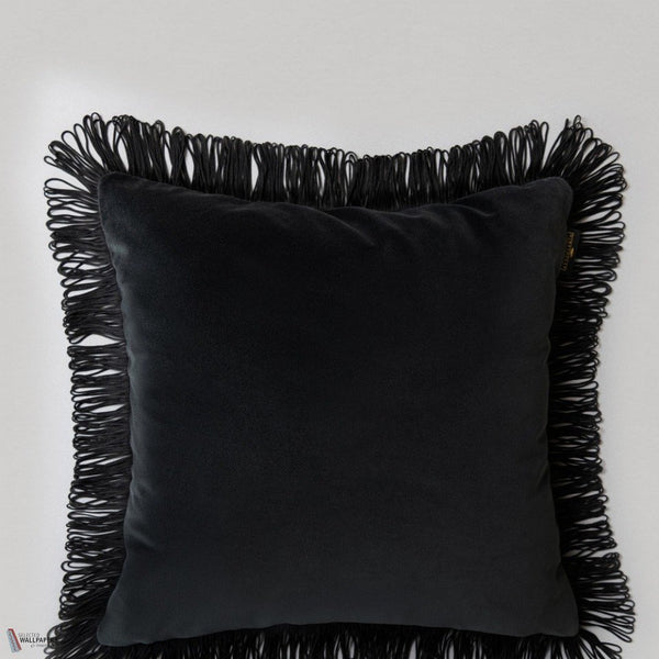 Charcoal cushion in Black/Black by Mind the Gap