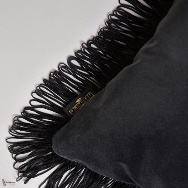 Charcoal cushion by Mind the Gap — detail