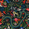 Dragon Flower behang in Black van Mind the Gap