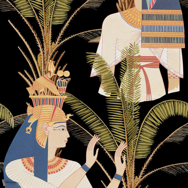 Egyptian Queens behang in Anthracite van Mind the Gap