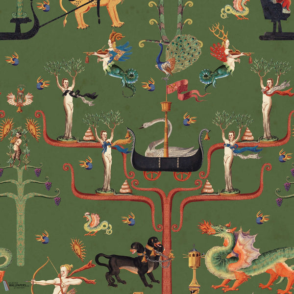 Fairies and Dragons papier peint en Fir de Mind the Gap