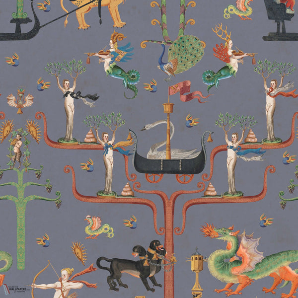 Fairies and Dragons papier peint en Slate de Mind the Gap
