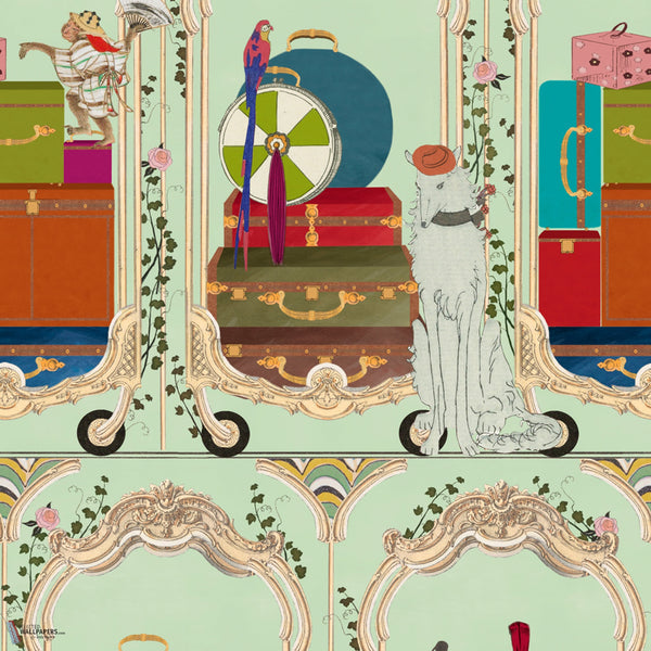 Fancy Trip carta da parati in Turquoise di Mind the Gap