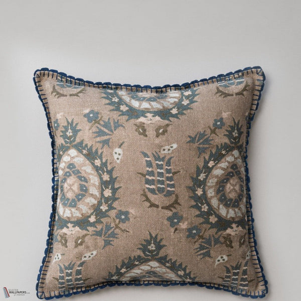 Flourish Kissen in Beige/Blue von Mind the Gap
