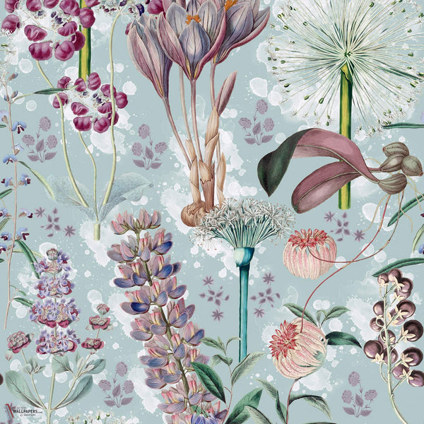 Garden of Eden papier peint en Aquamarine de Mind the Gap
