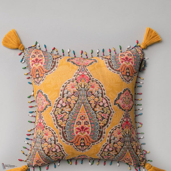 Gipsy Soul cushion in Yellow/Pink by Mind the Gap