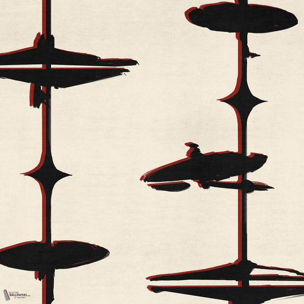 Hi Hats papel pintado en Black de Mind the Gap