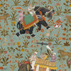 Hindustan wallpaper in Aquamarine by Mind the Gap