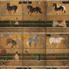Horse Stable carta da parati in Multicolor di Mind the Gap