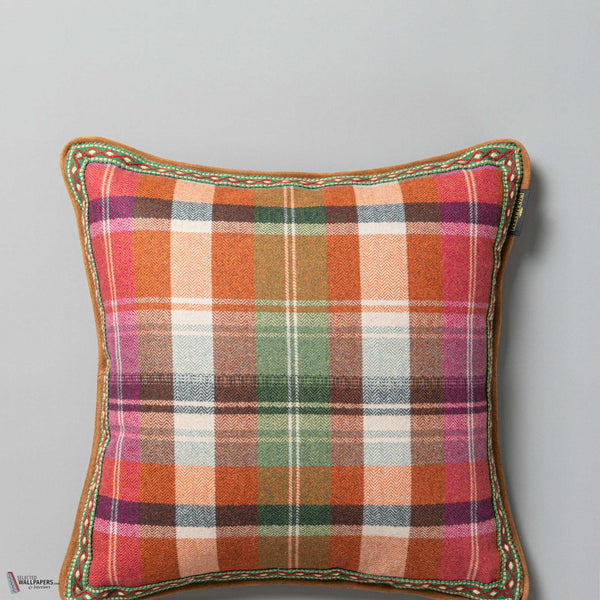Kerschdorf Plaid Kissen in Carrot von Mind the Gap