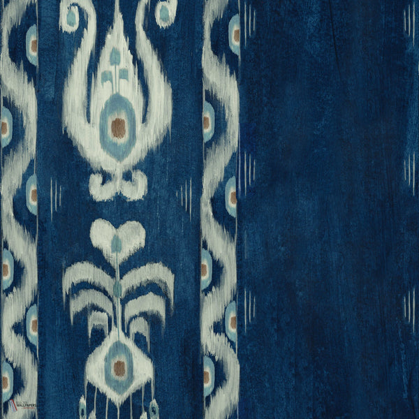 Kiraly wallpaper in Indigo by Mind the Gap