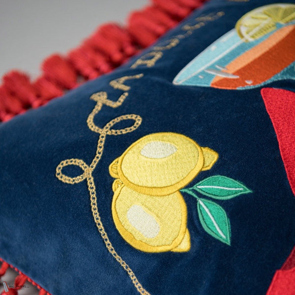 La Dolce Vita cushion by Mind the Gap — detail