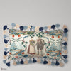 Landhausmode cushion in White/Blue by Mind the Gap