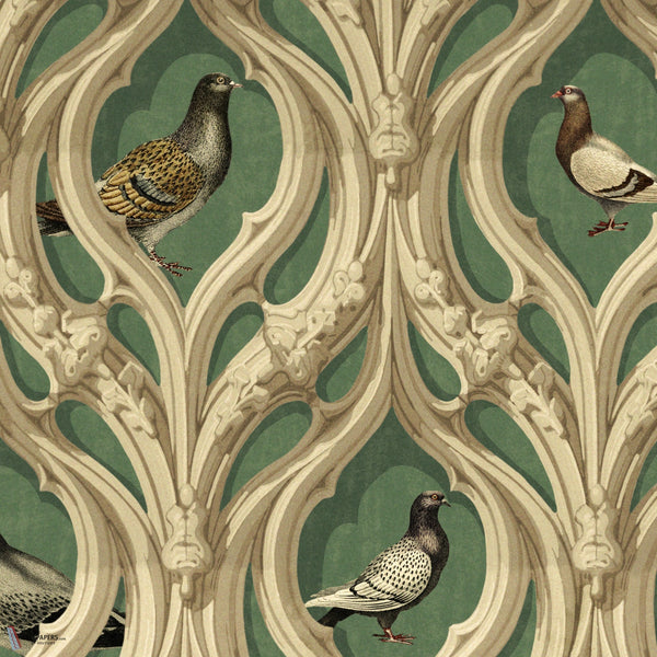 Manor's Walls papier peint en Groen/Taupe de Mind the Gap