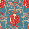 Melagranata carta da parati in Stone Blue di Mind the Gap