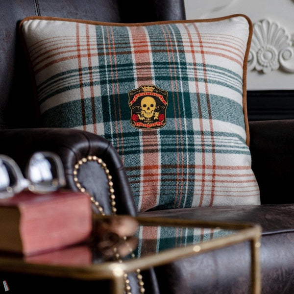 Monterey Plaid cushion by Mind the Gap — interior